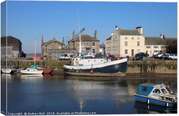 Glasson Dock Canvas Print by Andrew Bell