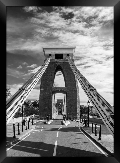 Clifton Bridge Bristol, Avon, England Framed Print by John Hall