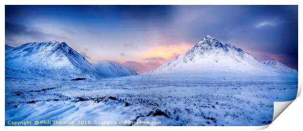Buachaille Etive Mor No.4 Print by Phill Thornton