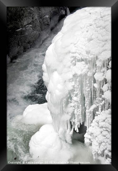 Frozen Gorge Framed Print by Kasia Design