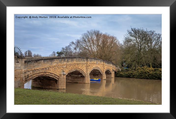 Bridge Over The Soar Framed Mounted Print by Andy Morton