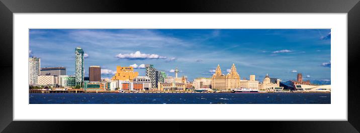 LIVERPOOL WATERFRONT Framed Mounted Print by Kevin Elias