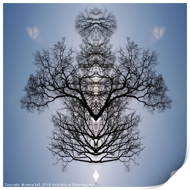 Tree pattern Print by steve ball