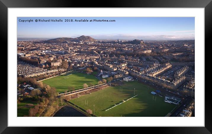 Edinburgh's New Town Framed Mounted Print by Richard Nicholls