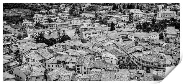 Malcesine Rooftops Print by Scott Paul