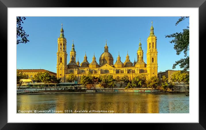 Basilica Nuestra Senora del Pilar, Zaragoza Framed Mounted Print by Lenscraft Images