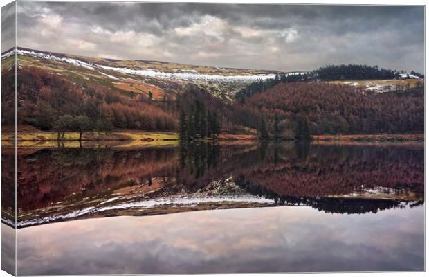 Derwent Winter Reflections                         Canvas Print by Darren Galpin