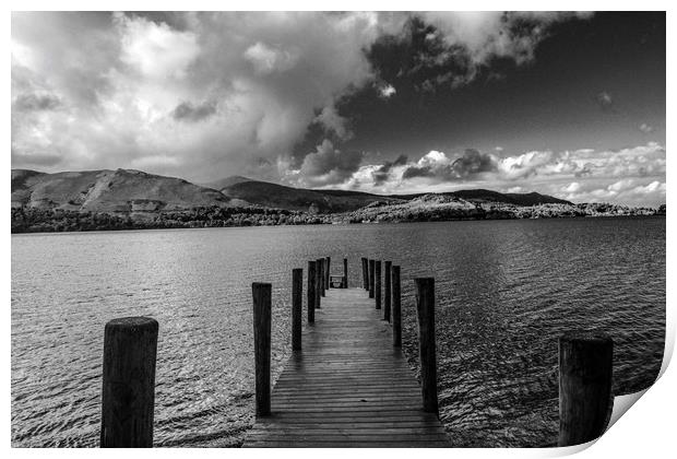 Jetty (noir) Print by Scott Paul