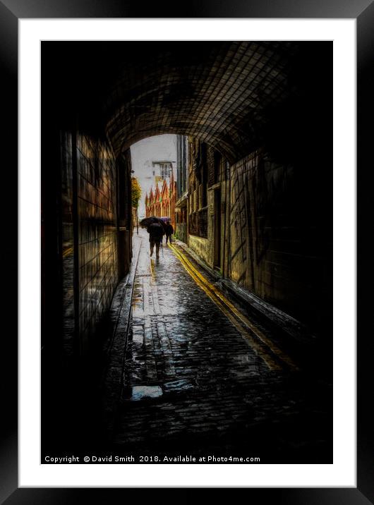 Eastend In The Rain Framed Mounted Print by David Smith