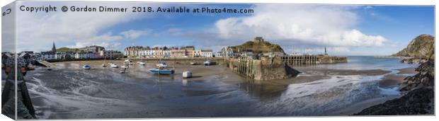 A panoramic view of Ilfracombe Harbour Canvas Print by Gordon Dimmer