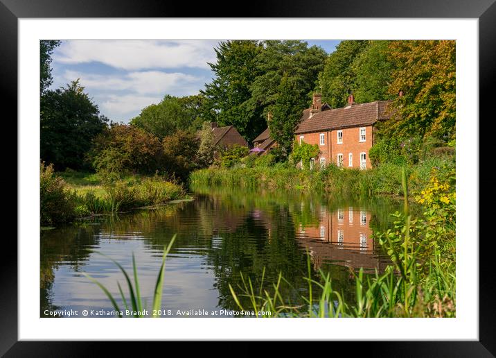 Winchester Itchen River, Hampshire, England Framed Mounted Print by KB Photo