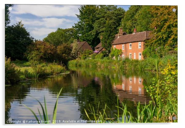 Winchester Itchen River, Hampshire, England Acrylic by KB Photo