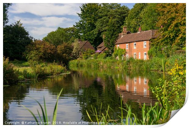 Winchester Itchen River, Hampshire, England Print by KB Photo