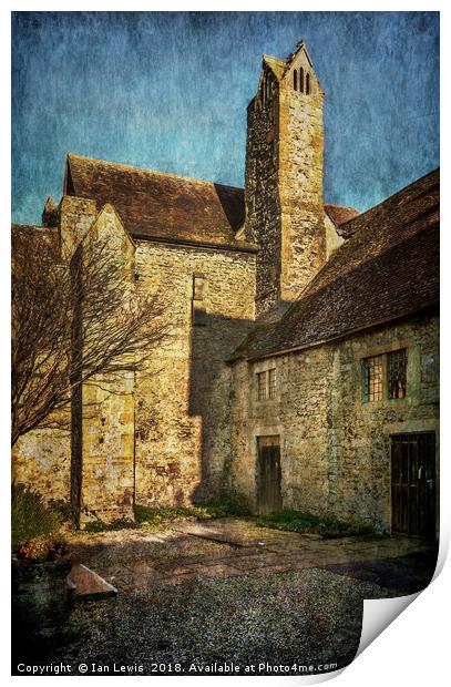 Abingdon Abbey Print by Ian Lewis