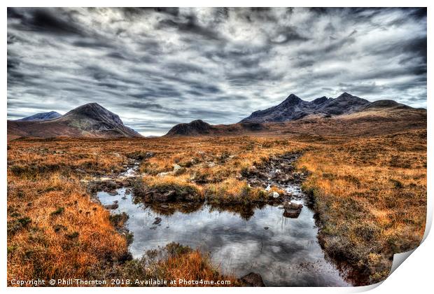 The Cuillin Range No.1 Print by Phill Thornton