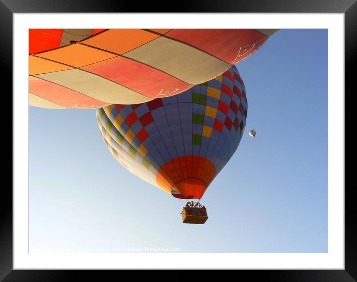 Hot air balloons in Turkey Framed Mounted Print by Sue Hoppe