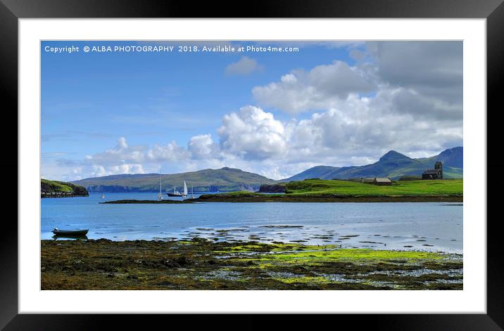 Isle of Canna, Small Isles, Scotland Framed Mounted Print by ALBA PHOTOGRAPHY