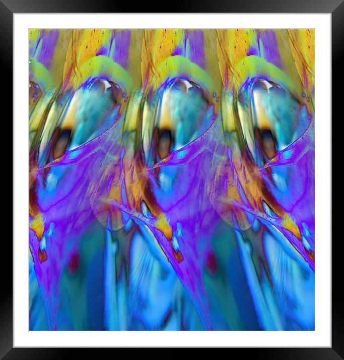 neon abstract Framed Mounted Print by Heather Newton