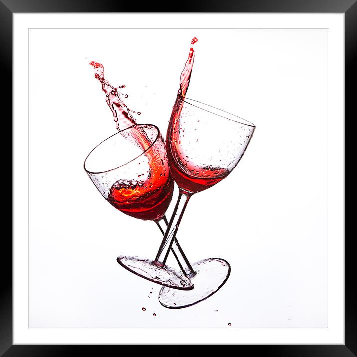 Cheers Framed Mounted Print by Pam Sargeant