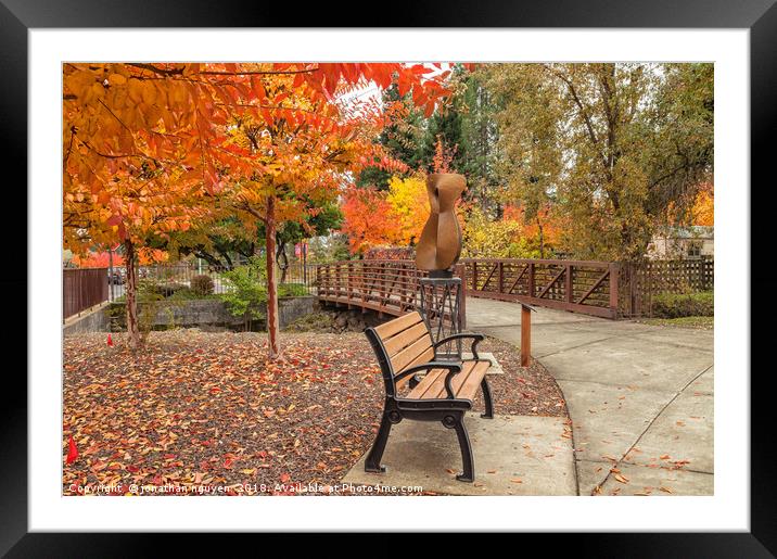 Yountville in  Autumn 2 Framed Mounted Print by jonathan nguyen