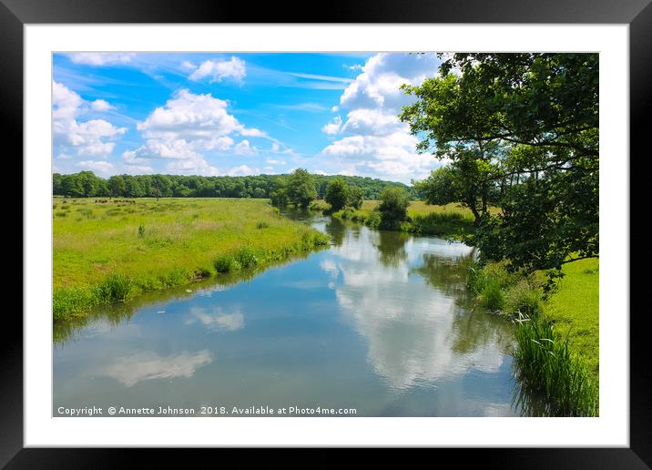Waterways of England Framed Mounted Print by Annette Johnson