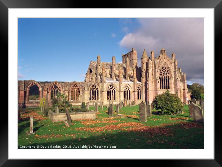Melrose Abbey , Scotland Framed Mounted Print by Photogold Prints