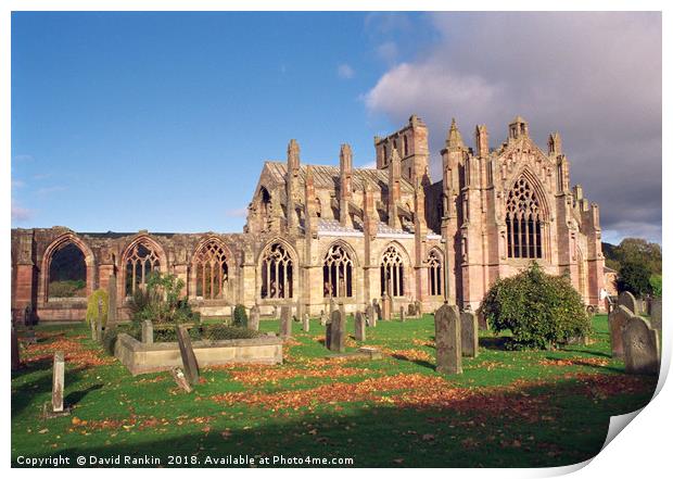 Melrose Abbey , Scotland Print by Photogold Prints