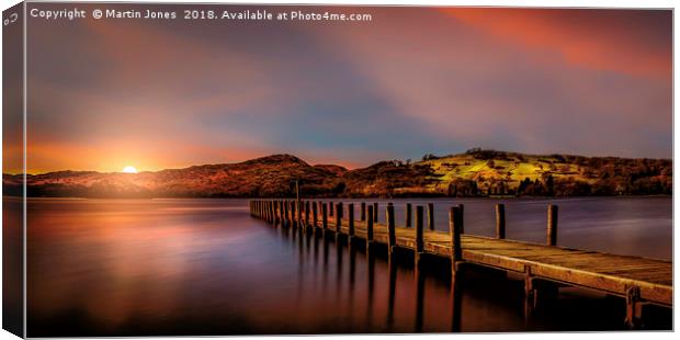 Coniston Water Sunset Canvas Print by K7 Photography