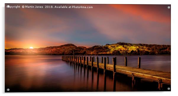 Coniston Water Sunset Acrylic by K7 Photography