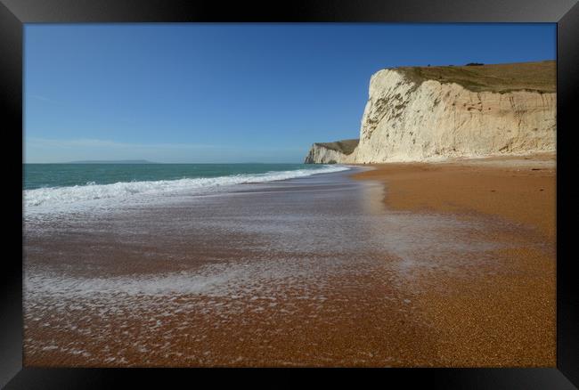 View to Bat's Head Framed Print by David Neighbour