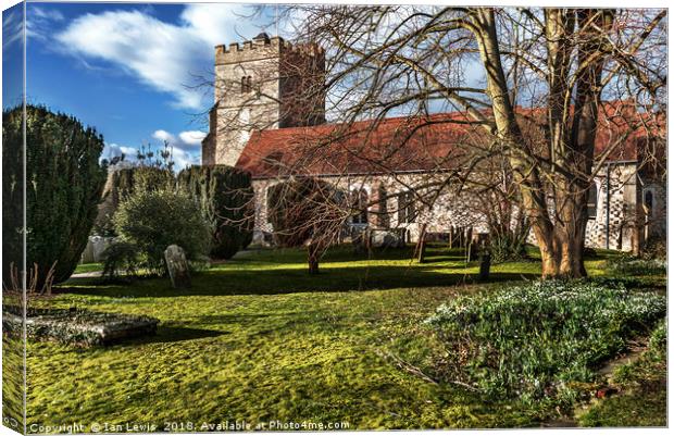 The Parish Church At Cookham Canvas Print by Ian Lewis