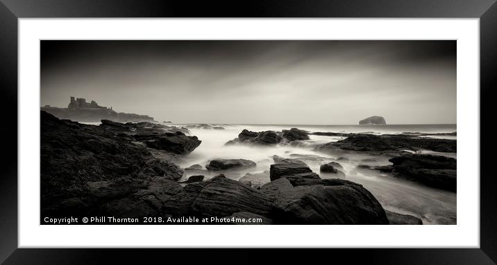 Tantallon Castle and Bass Rock Framed Mounted Print by Phill Thornton