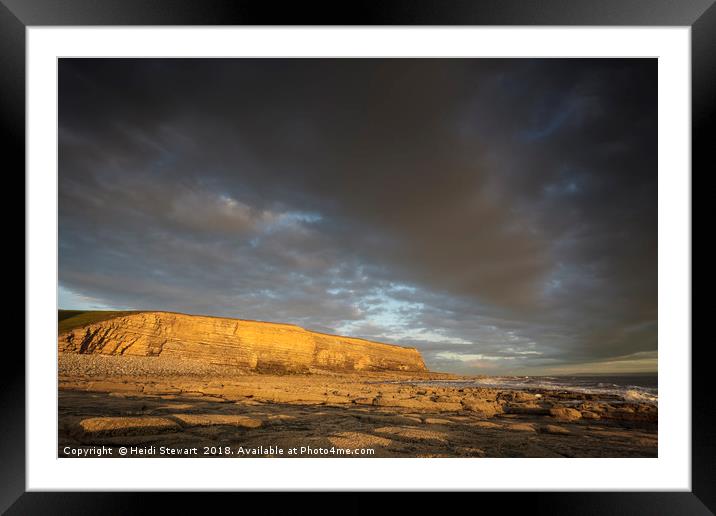 Evening light at Nash Point  Framed Mounted Print by Heidi Stewart