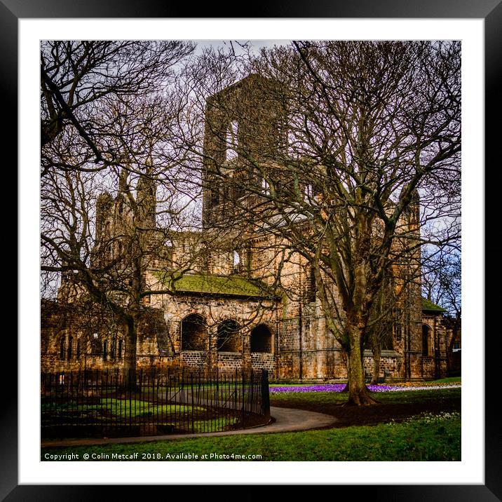 Kirkstall Abbey Framed Mounted Print by Colin Metcalf