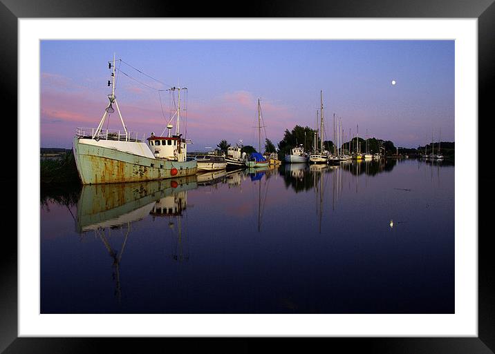 Exeter Canal Framed Mounted Print by Pete Hemington