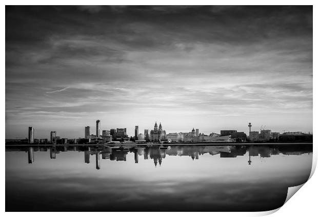 Liverpool Waterfront Print by Carl Johnson