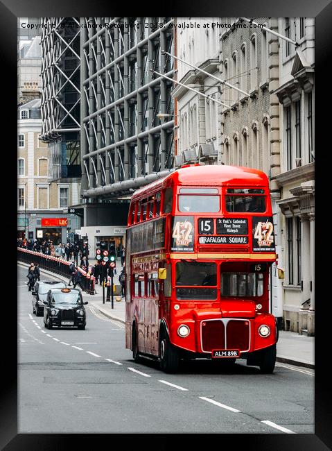London Routemaster Bus Framed Print by Alexandre Rotenberg