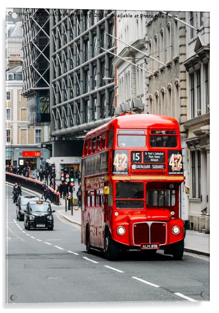 London Routemaster Bus Acrylic by Alexandre Rotenberg