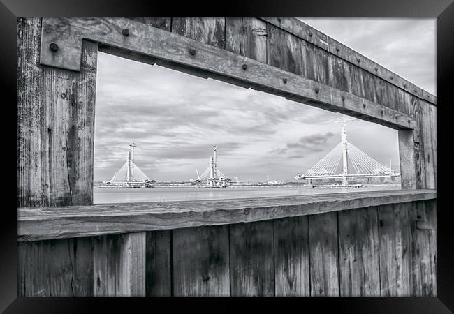 The Mersey Gateway Bridge Framed Print by Carl Johnson