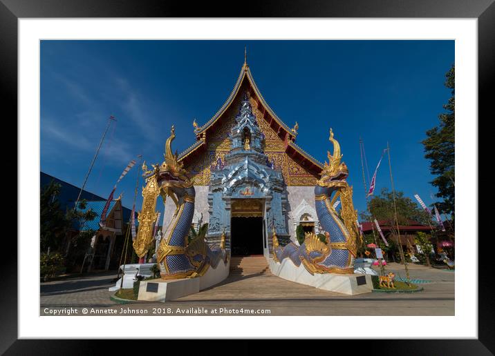 Wat Khu Khea Framed Mounted Print by Annette Johnson