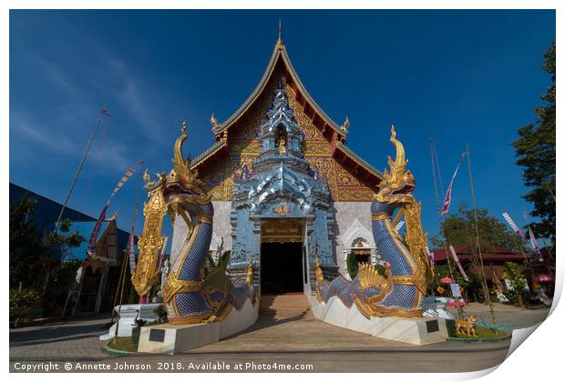 Wat Khu Khea Print by Annette Johnson