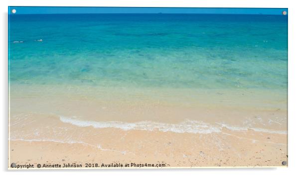 Ocean Blue Acrylic by Annette Johnson