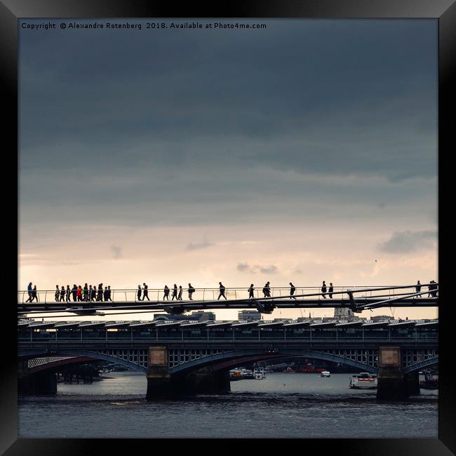 Millennium Bridge, London Framed Print by Alexandre Rotenberg
