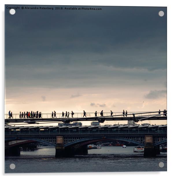 Millennium Bridge, London Acrylic by Alexandre Rotenberg