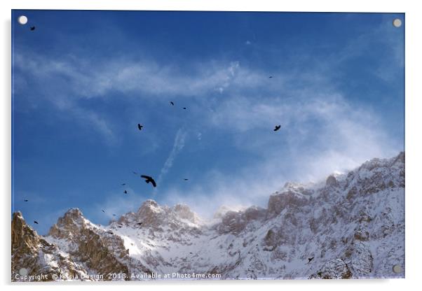 Soaring Above the Alps Acrylic by Kasia Design