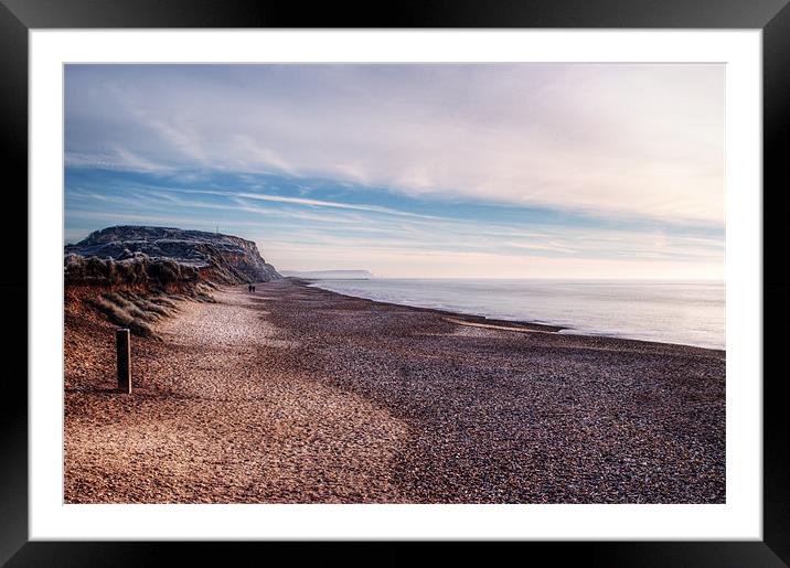 Hengistbury Head and Beach Framed Mounted Print by Chris Day