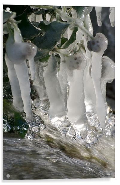 Icy Waters Acrylic by Robert Geldard