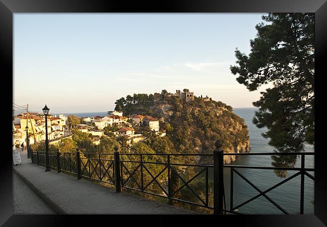 Parga castle Framed Print by James Lavott