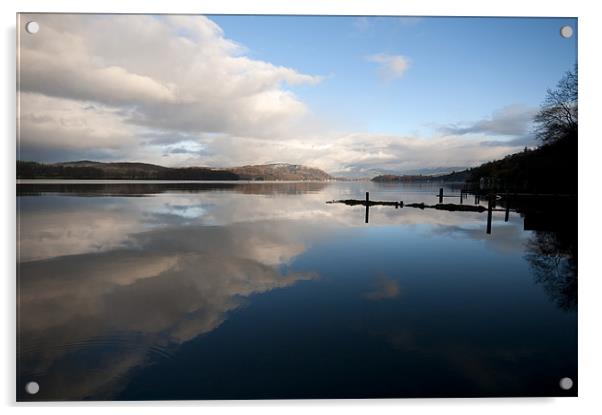 Windermere Reflections Acrylic by James Battersby
