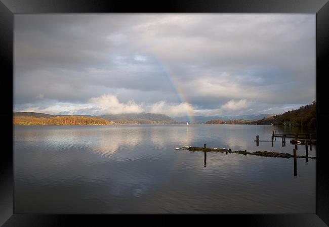 Windermere Rainbow Framed Print by James Battersby